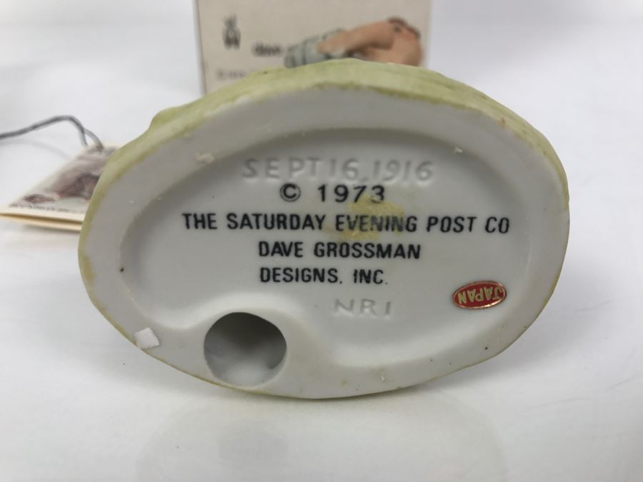 Vintage 1973 Norman Rockwell Figurine The Saturday Evening Post Dave Grossman Designs With Original Box Redhead [Photo 6]