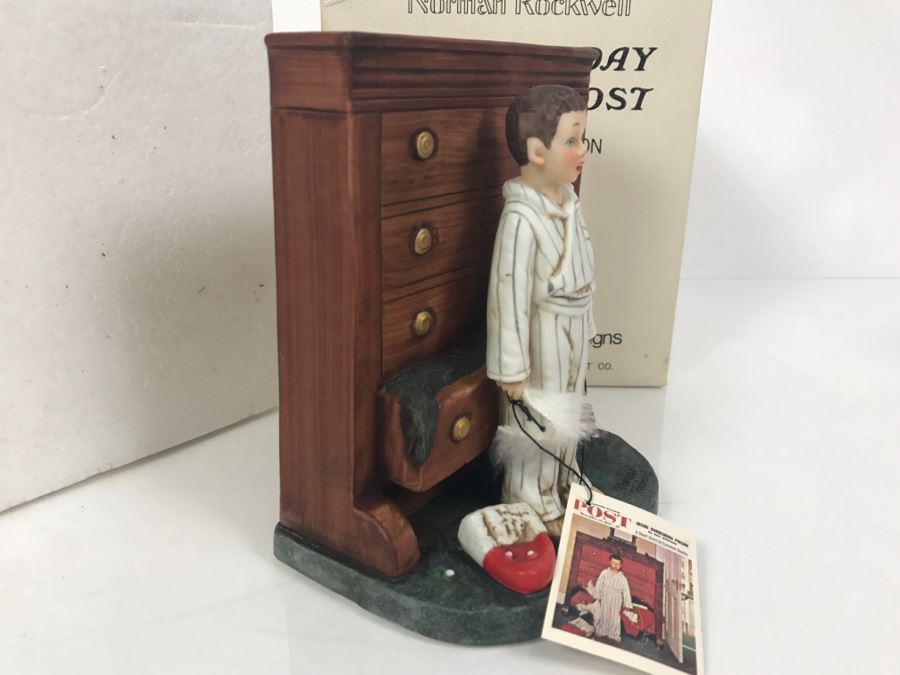 Vintage 1975 Norman Rockwell Figurine The Saturday Evening Post Dave Grossman Designs With Original Box Discovery [Photo 5]