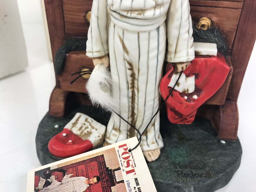 Vintage 1975 Norman Rockwell Figurine The Saturday Evening Post Dave Grossman Designs With Original Box Discovery [Photo 8]
