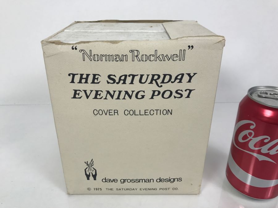 Vintage 1975 Norman Rockwell Figurine The Saturday Evening Post Dave Grossman Designs With Original Box Discovery [Photo 2]