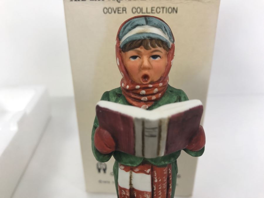Vintage 1978 Norman Rockwell Figurine The Saturday Evening Post Dave Grossman Designs With Original Box Carroler [Photo 5]