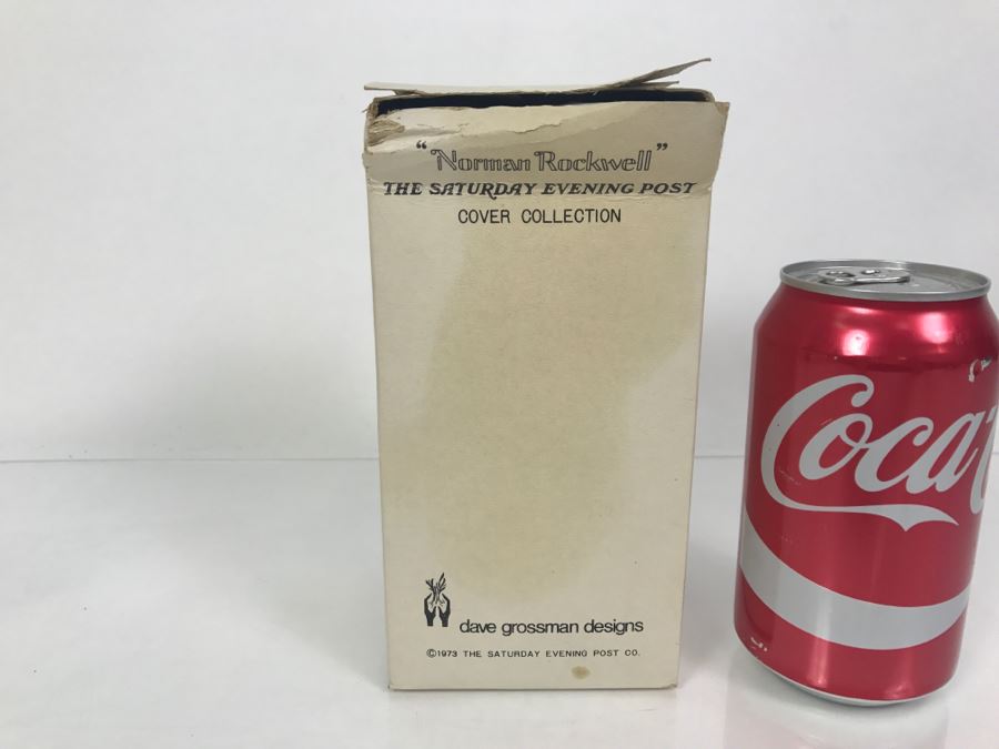 Vintage 1978 Norman Rockwell Figurine The Saturday Evening Post Dave Grossman Designs With Original Box Carroler [Photo 2]