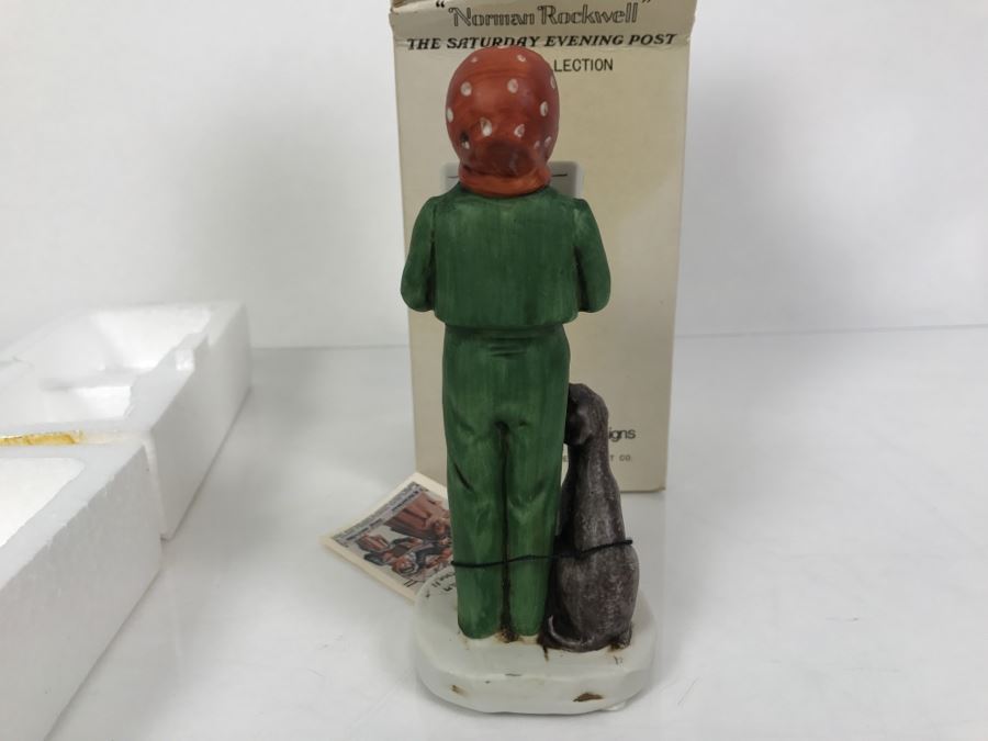 Vintage 1978 Norman Rockwell Figurine The Saturday Evening Post Dave Grossman Designs With Original Box Carroler [Photo 7]