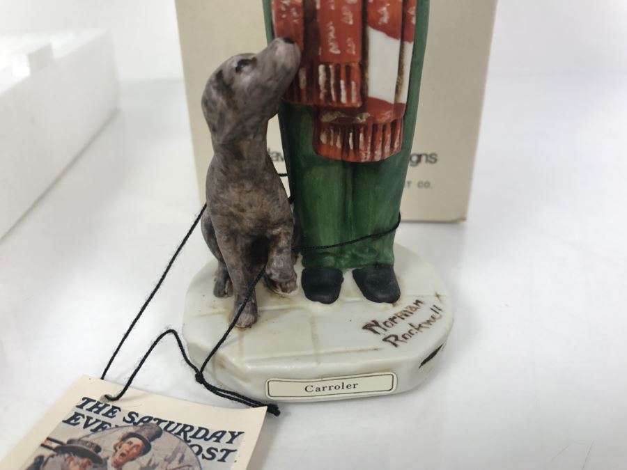 Vintage 1978 Norman Rockwell Figurine The Saturday Evening Post Dave Grossman Designs With Original Box Carroler [Photo 6]