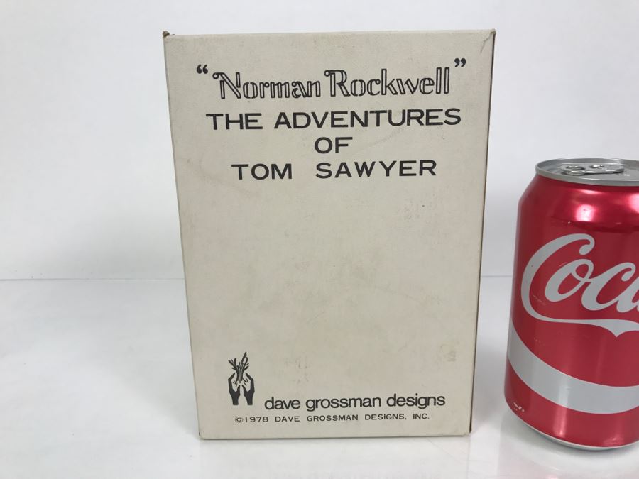 Vintage 1978 Norman Rockwell Figurine Dave Grossman Designs With Original Box The Adventures Of Tom Sawyer Limited Edition Lost In Cave [Photo 2]