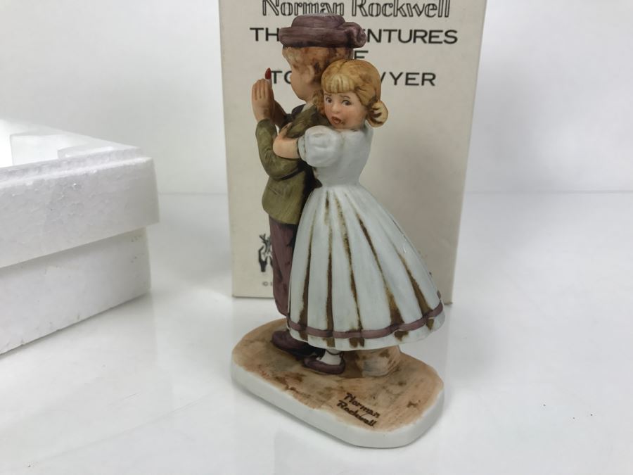 Vintage 1978 Norman Rockwell Figurine Dave Grossman Designs With Original Box The Adventures Of Tom Sawyer Limited Edition Lost In Cave [Photo 6]