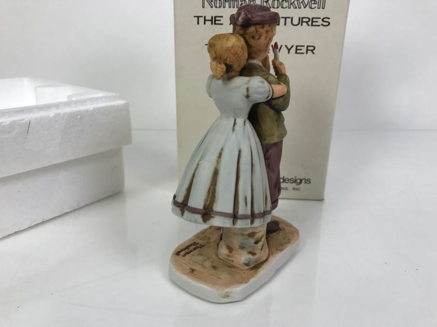 Vintage 1978 Norman Rockwell Figurine Dave Grossman Designs With Original Box The Adventures Of Tom Sawyer Limited Edition Lost In Cave [Photo 5]