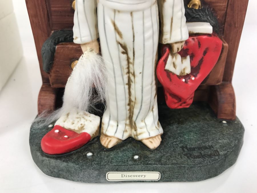 Vintage 1975 Norman Rockwell Figurine The Saturday Evening Post Dave Grossman Designs With Original Box Discovery [Photo 4]