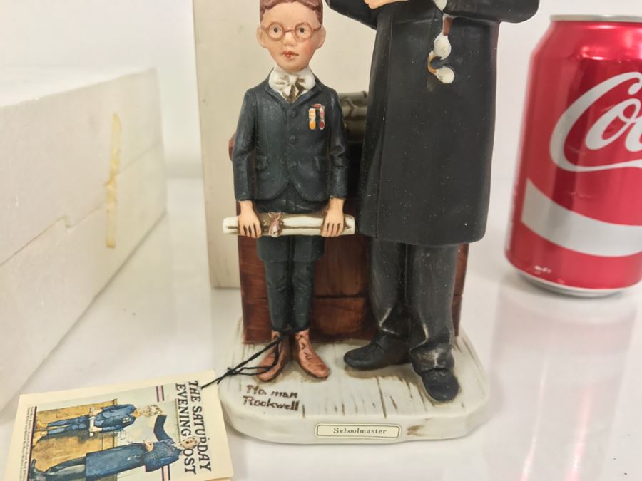 Vintage 1974 Norman Rockwell Figurine The Saturday Evening Post Dave Grossman Designs With Original Box Schoolmaster [Photo 4]
