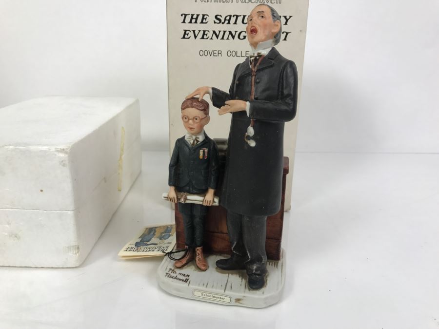 Vintage 1974 Norman Rockwell Figurine The Saturday Evening Post Dave Grossman Designs With Original Box Schoolmaster [Photo 10]