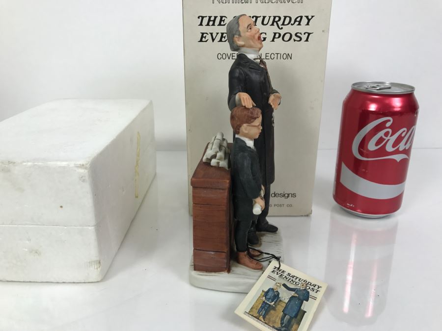 Vintage 1974 Norman Rockwell Figurine The Saturday Evening Post Dave Grossman Designs With Original Box Schoolmaster [Photo 7]