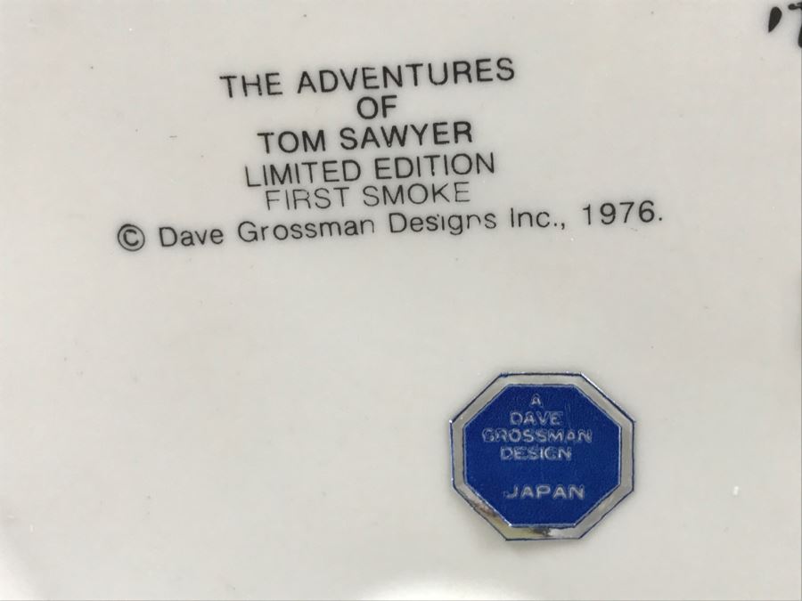 Vintage 1978 Norman Rockwell Figurine Dave Grossman Designs With Original Box The Adventures Of Tom Sawyer Limited Edition First Smoke [Photo 13]