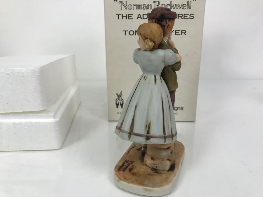 Vintage 1978 Norman Rockwell Figurine Dave Grossman Designs With Original Box The Adventures Of Tom Sawyer Limited Edition Lost In Cave [Photo 8]