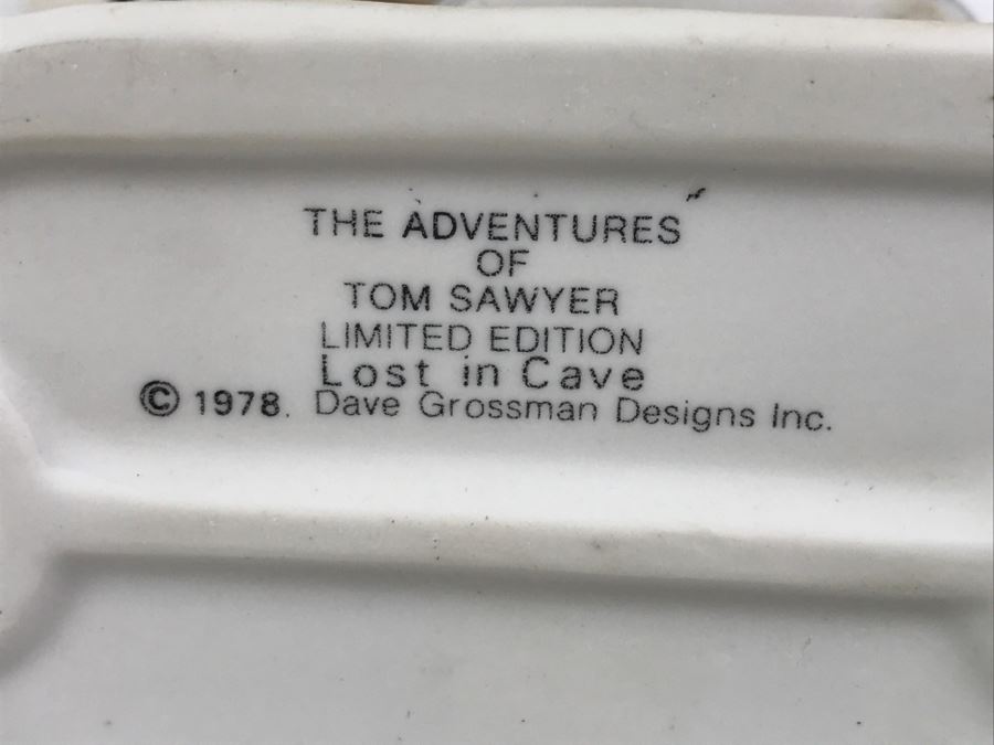 Vintage 1978 Norman Rockwell Figurine Dave Grossman Designs With Original Box The Adventures Of Tom Sawyer Limited Edition Lost In Cave [Photo 12]