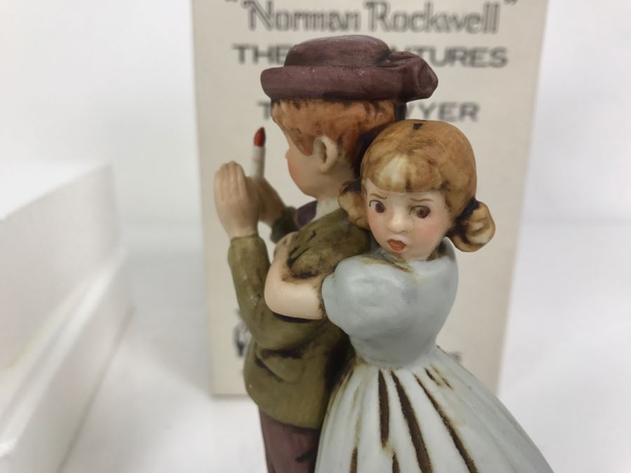 Vintage 1978 Norman Rockwell Figurine Dave Grossman Designs With Original Box The Adventures Of Tom Sawyer Limited Edition Lost In Cave [Photo 10]