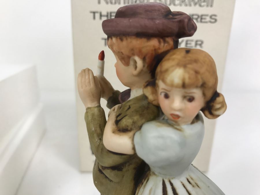 Vintage 1978 Norman Rockwell Figurine Dave Grossman Designs With Original Box The Adventures Of Tom Sawyer Limited Edition Lost In Cave [Photo 9]
