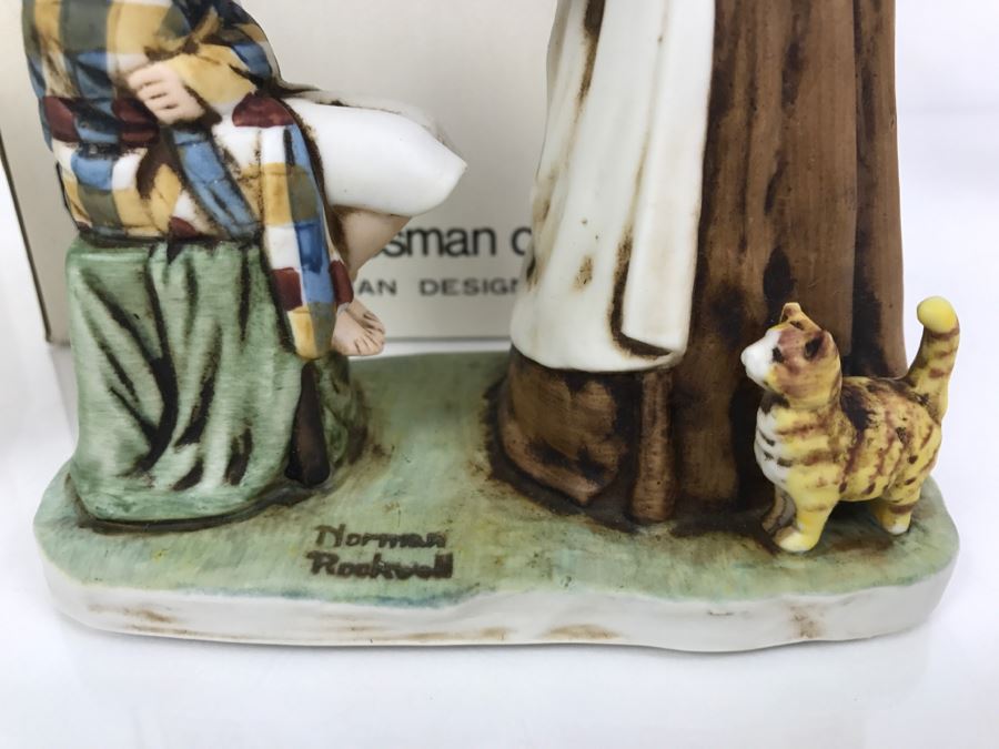 Vintage 1978 Norman Rockwell Figurine Dave Grossman Designs With Original Box The Adventures Of Tom Sawyer Limited Edition Take Your Medicine [Photo 4]
