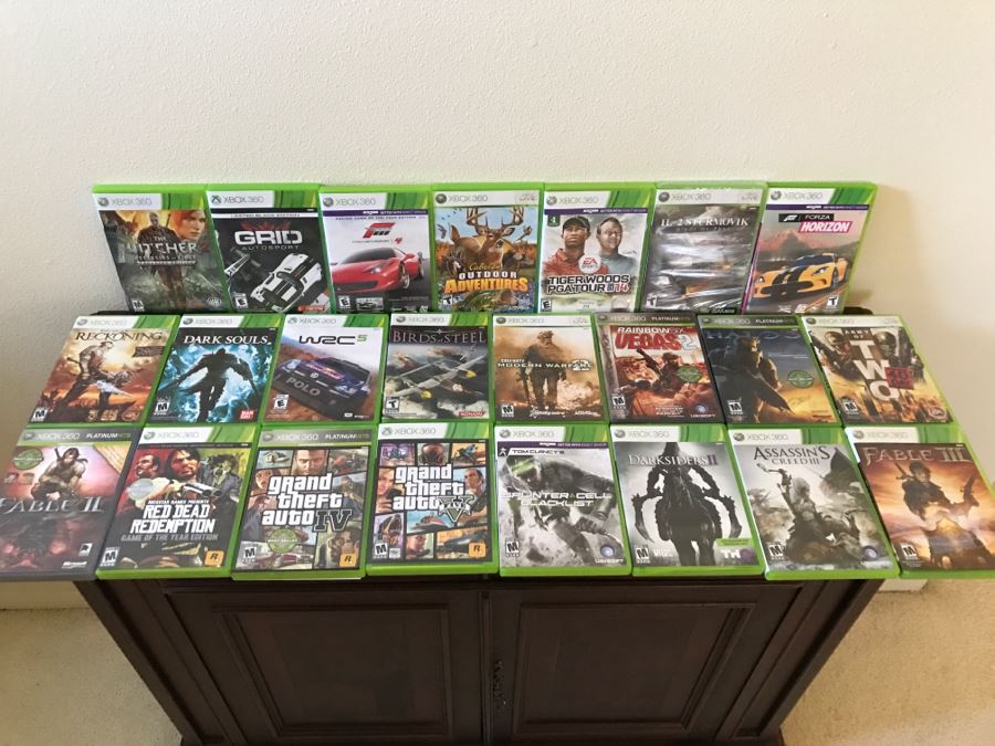 JUST ADDED - (23) Lot Of Xbox 360 Console Video Games [Photo 1]