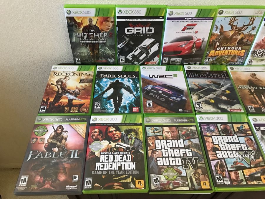 JUST ADDED - (23) Lot Of Xbox 360 Console Video Games