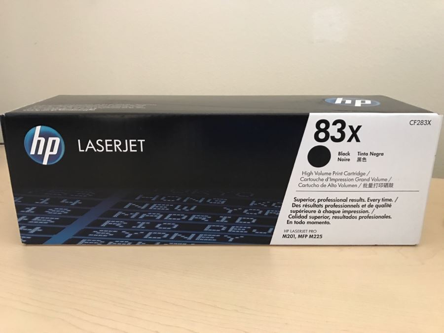 JUST ADDED - New Box Of HP LaserJet Black High Volume Print Cartridge 83x