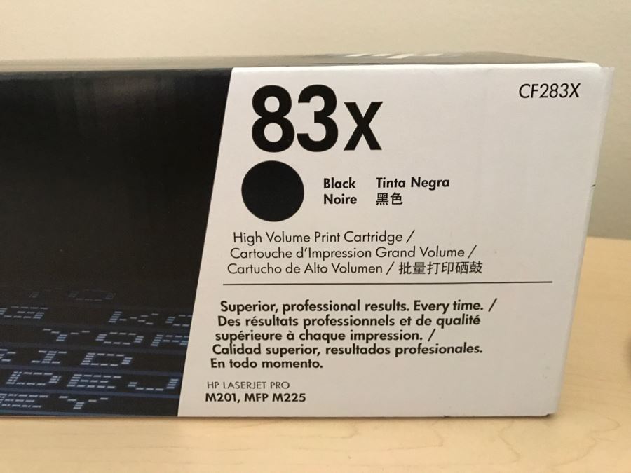 JUST ADDED - New Box Of HP LaserJet Black High Volume Print Cartridge 83x [Photo 2]