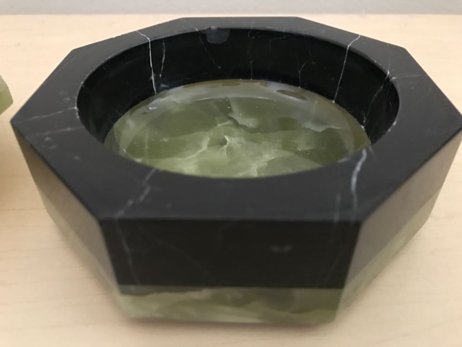 JUST ADDED - Green Stone Covered Trinket Box [Photo 6]