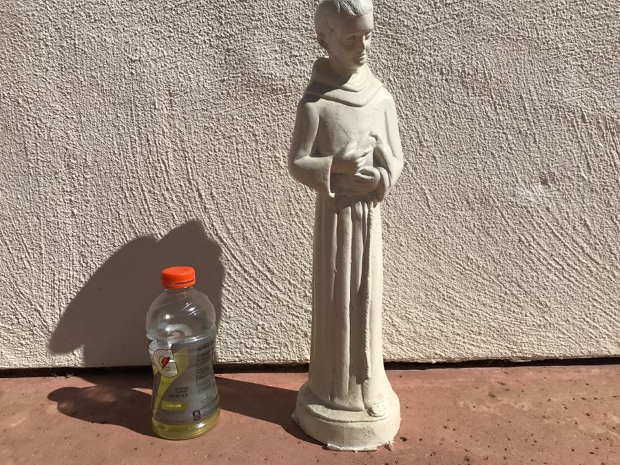 JUST ADDED - St Francis Of Assisi Statue Painted White [Photo 5]
