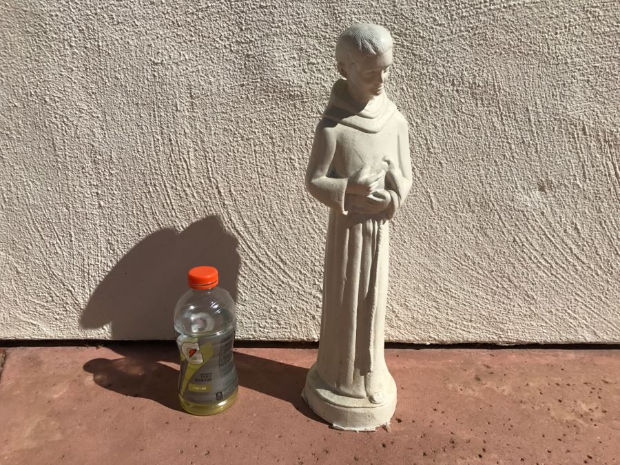 JUST ADDED - St Francis Of Assisi Statue Painted White [Photo 2]