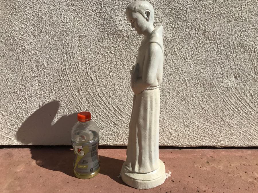 JUST ADDED - St Francis Of Assisi Statue Painted White [Photo 8]