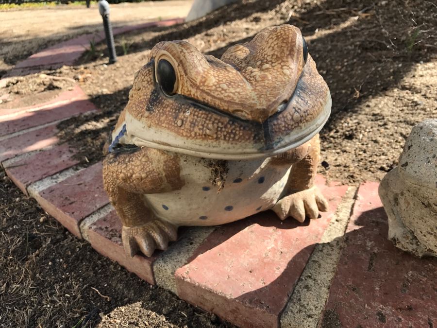 JUST ADDED - (3) Garden Frog Statues Lawn Ornaments [Photo 8]