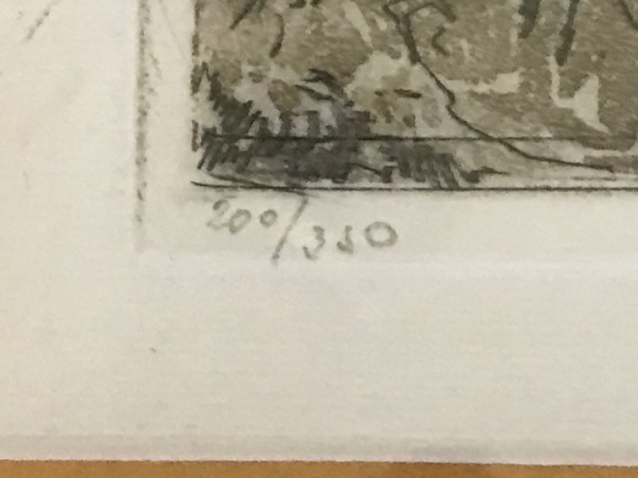 JUST ADDED - Vintage 1930's Luigi Kasimir Etching 'Melk On The Danumbe' Limited Edition Hand Signed [Photo 7]