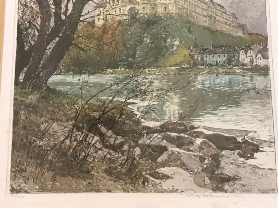 JUST ADDED - Vintage 1930's Luigi Kasimir Etching 'Melk On The Danumbe' Limited Edition Hand Signed [Photo 6]