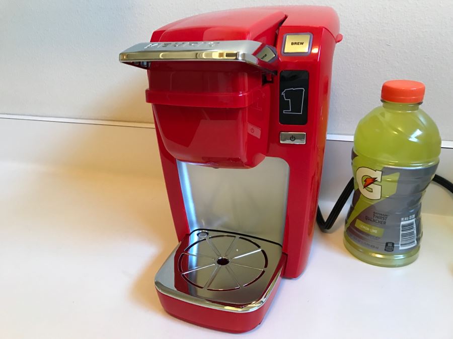 JUST ADDED - Red KEURIG Single Coffee Cup Coffee Maker Model K10 [Photo 1]