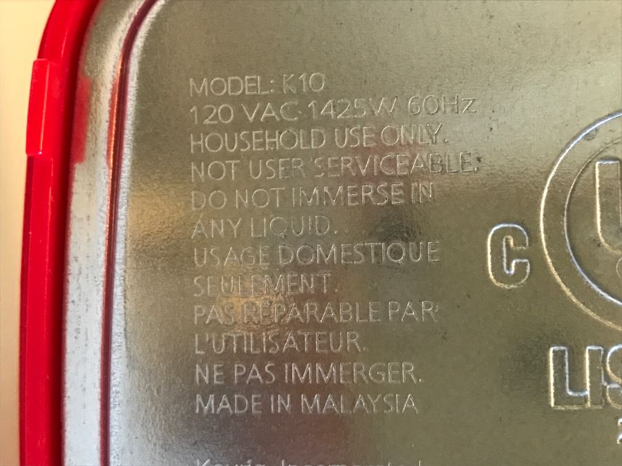 JUST ADDED - Red KEURIG Single Coffee Cup Coffee Maker Model K10 [Photo 6]