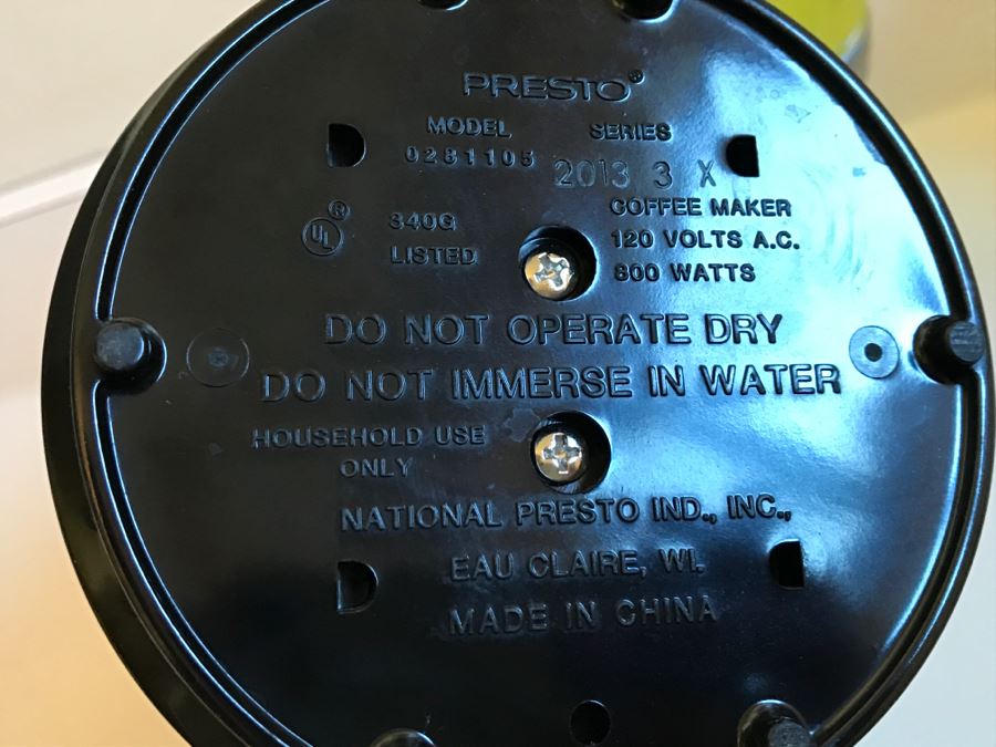 JUST ADDED - PRESTO Coffee Maker [Photo 4]