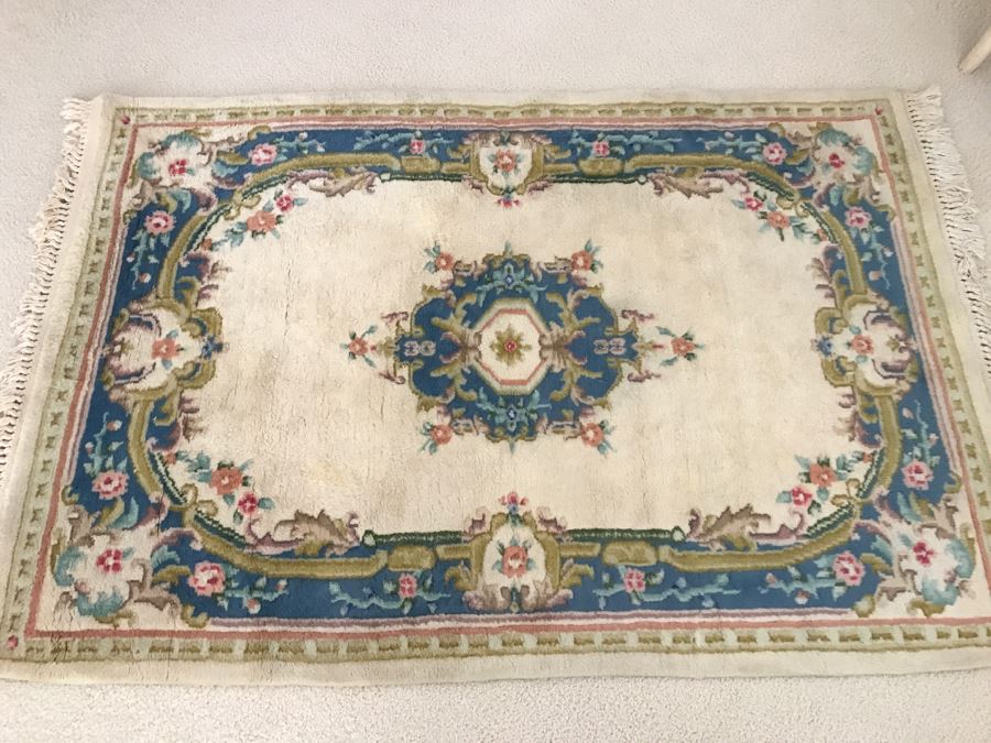 JUST ADDED - Vintage Wool Rug Apx. 6' Long [Photo 1]