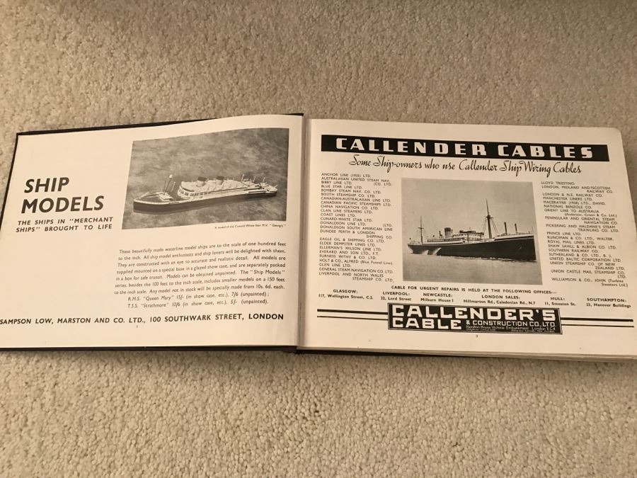 JUST ADDED - Vintage Book Merchant Ships Pay-Lieut. E.C. Talbot-Booth R.N.R. London Sampson Low, Marston & Co Naval Publishers [Photo 5]