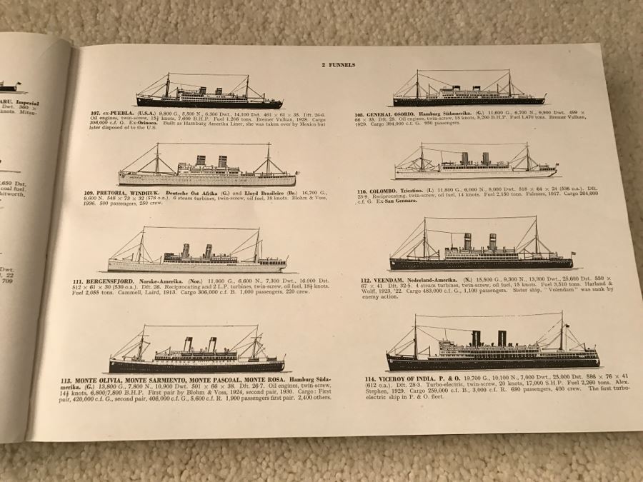 JUST ADDED - Vintage Book Merchant Ships Talbot-Booth 1944 London Sampson Low, Marston & Co Naval Publishers [Photo 6]