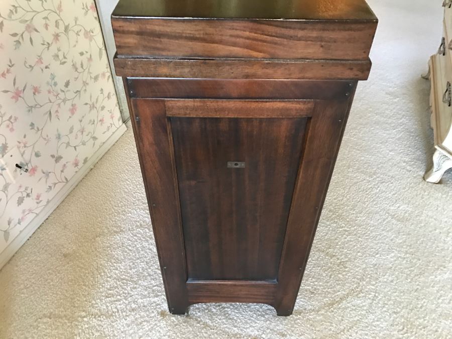 JUST ADDED - Vintage Wooden Filing Cabinet On Casters AUTOMATIC By The Automatic File & Index Co Green Bay, Wi [Photo 21]
