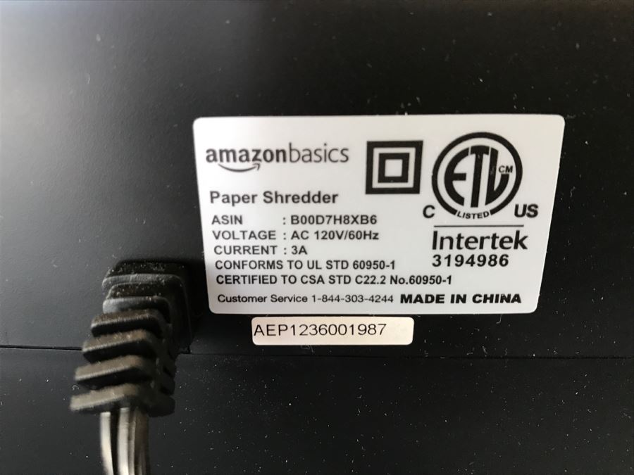 JUST ADDED - Amazon Basics Paper Shredder [Photo 6]