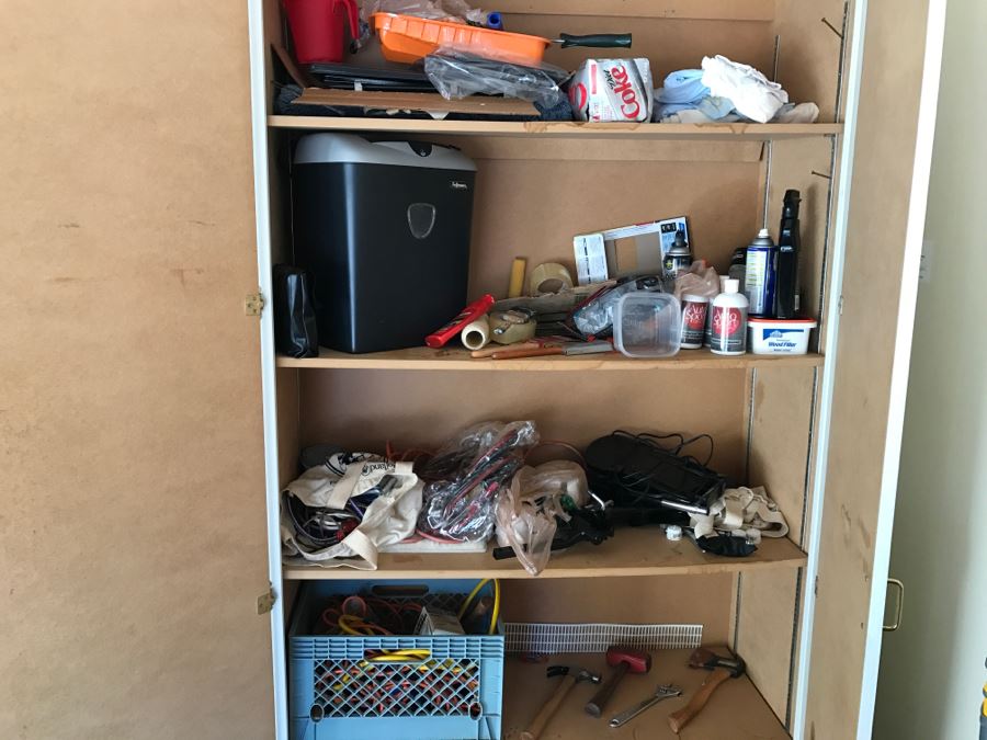 JUST ADDED - Various Tools, Paper Shredder, Painting Supplies, Jumper Cables, Extension Cords