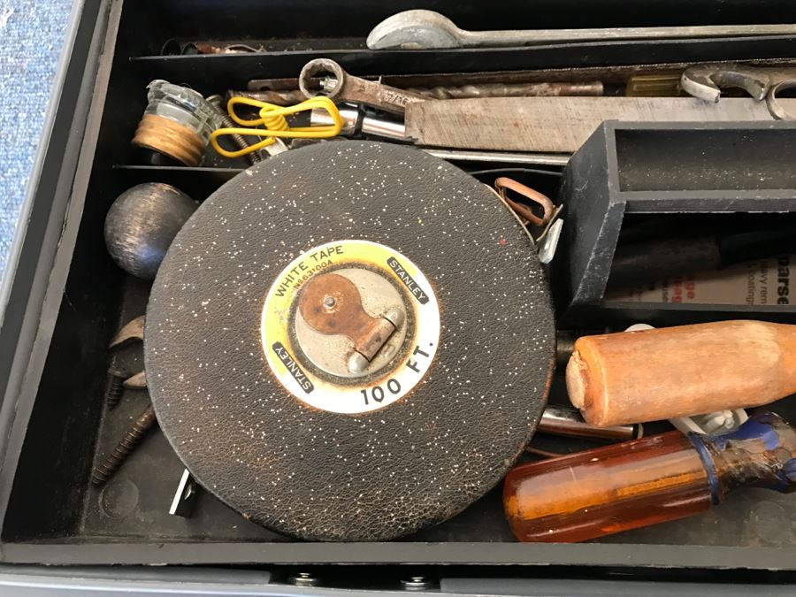 JUST ADDED - Stack-On Toolbox Filled With Various Tools [Photo 4]