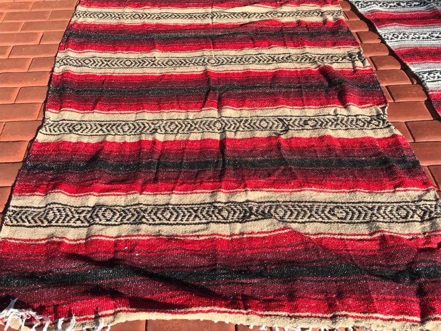 JUST ADDED - Pair Of Mexican Blankets [Photo 3]