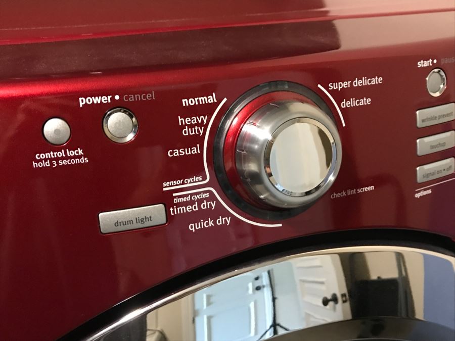 Maytag 3000 Series Red Front-Loading Washing Machine And Dryer Maytag Commerical Technology Rarely Used [Photo 6]