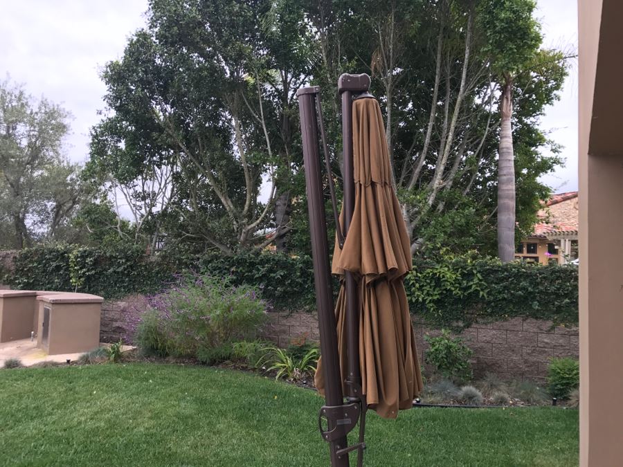 Treasure Garden Cantilever Aluminum 13 Foot Wide Crank Lift Tilt & Lock Umbrella Retails For $1,500 [Photo 4]