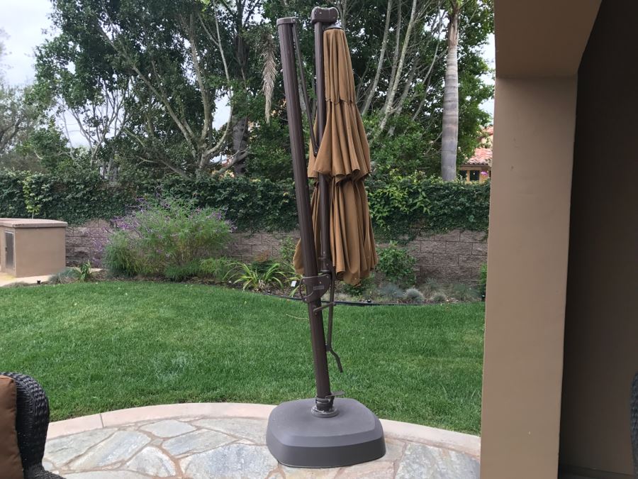 Treasure Garden Cantilever Aluminum 13 Foot Wide Crank Lift Tilt & Lock Umbrella Retails For $1,500 [Photo 3]