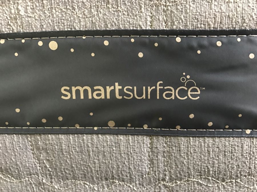 Never Used Cal King Serta Mattress Smart Surface With Headboard Bedframe And Vida by Eva Mendes Comforter And Down Comforter - Guest Room [Photo 10]