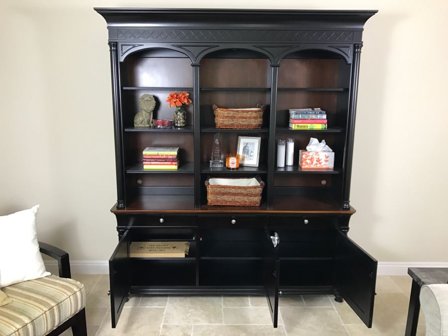 Nice Cabinet With Hutch Library Office Bookcase By Liberty Furniture Industries [Photo 9]