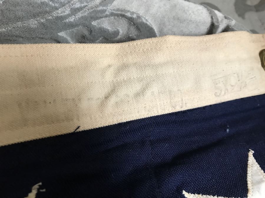 JUST ADDED - Large 5' X 9' Vintage 48 Star American Flag [Photo 10]