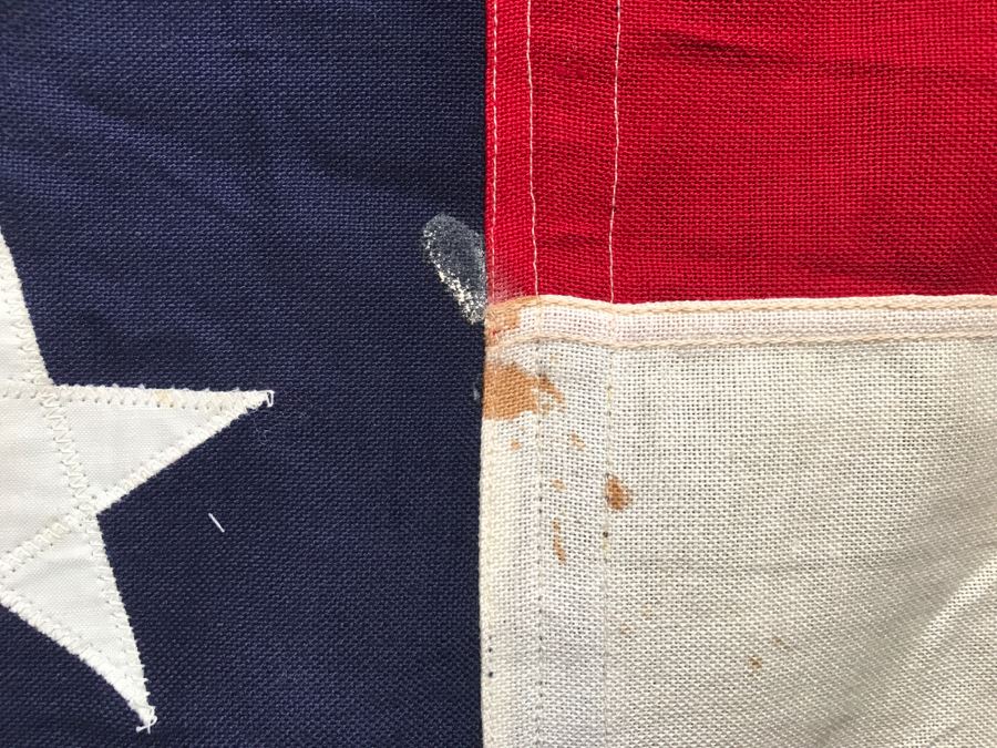 JUST ADDED - Large 5' X 9' Vintage 48 Star American Flag [Photo 6]